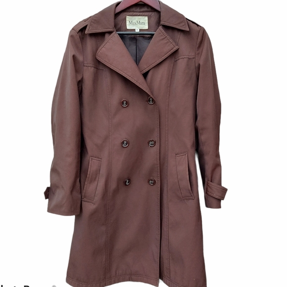 MaxMara brown trench coat - Picture 2 of 8